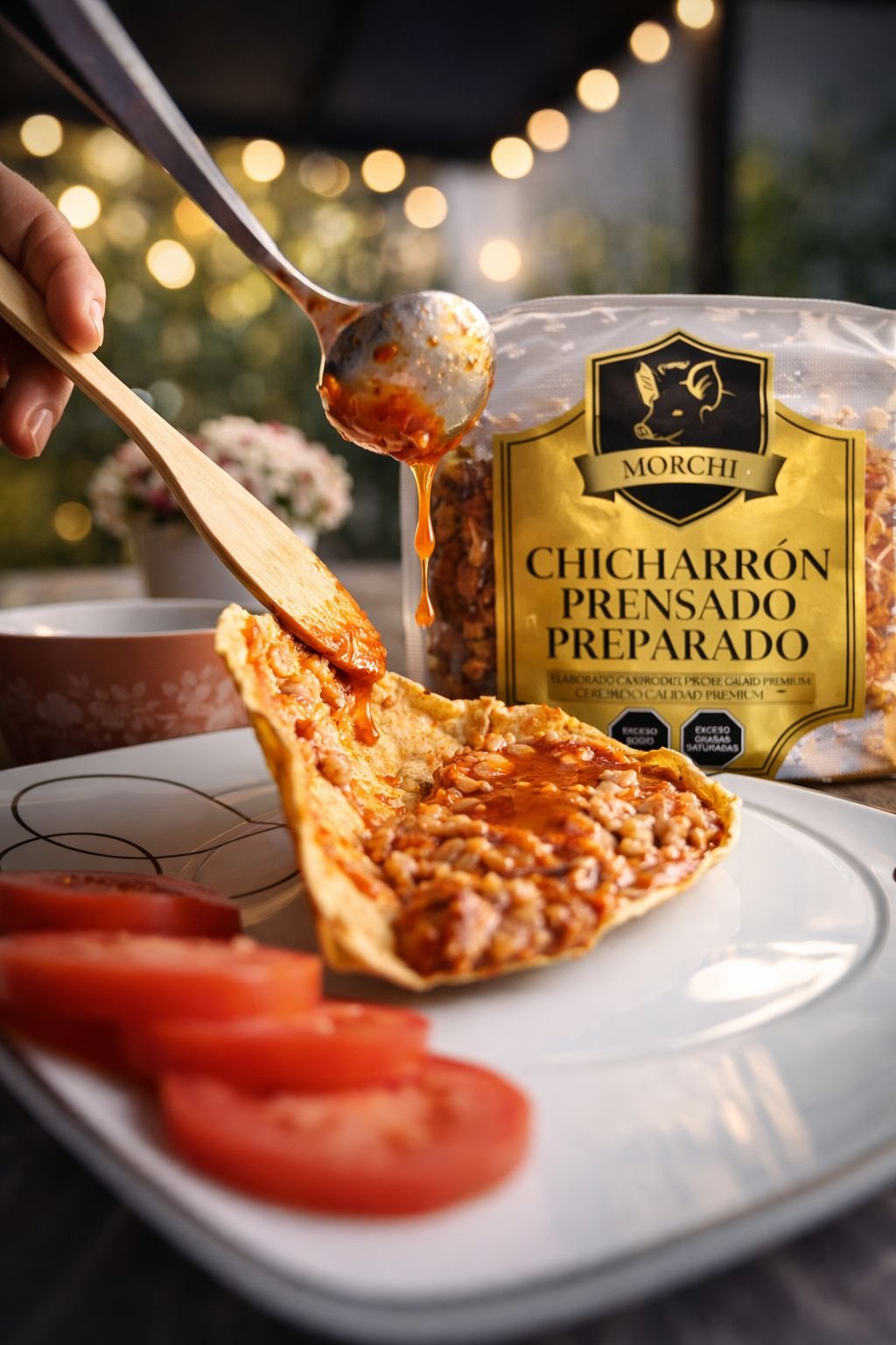 Chicharrón prensado